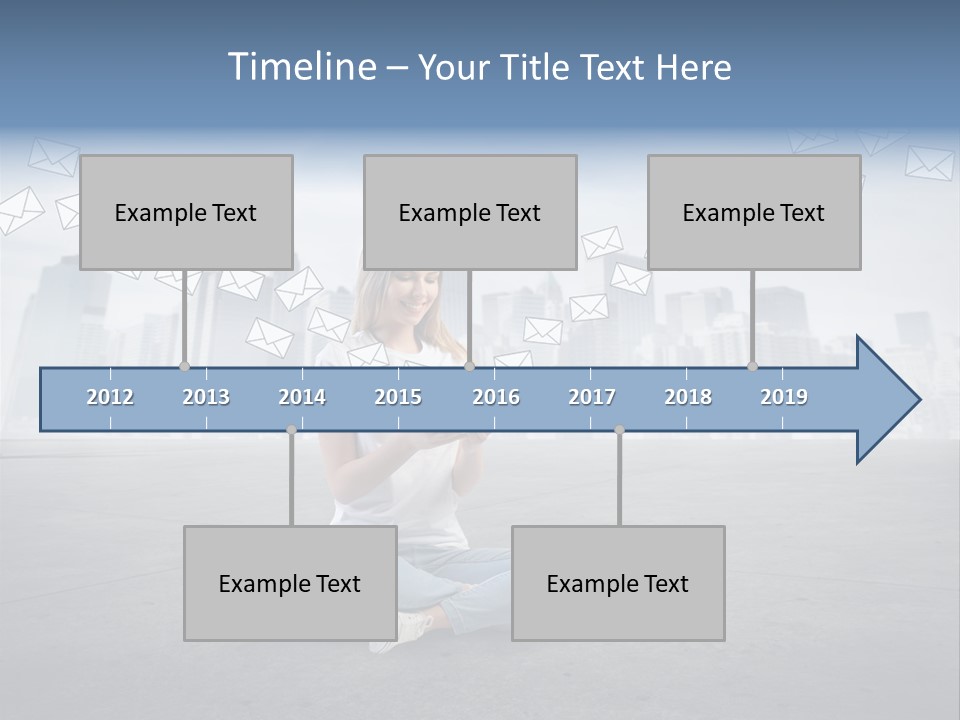 Illustration Touchscreen Mobile PowerPoint Template