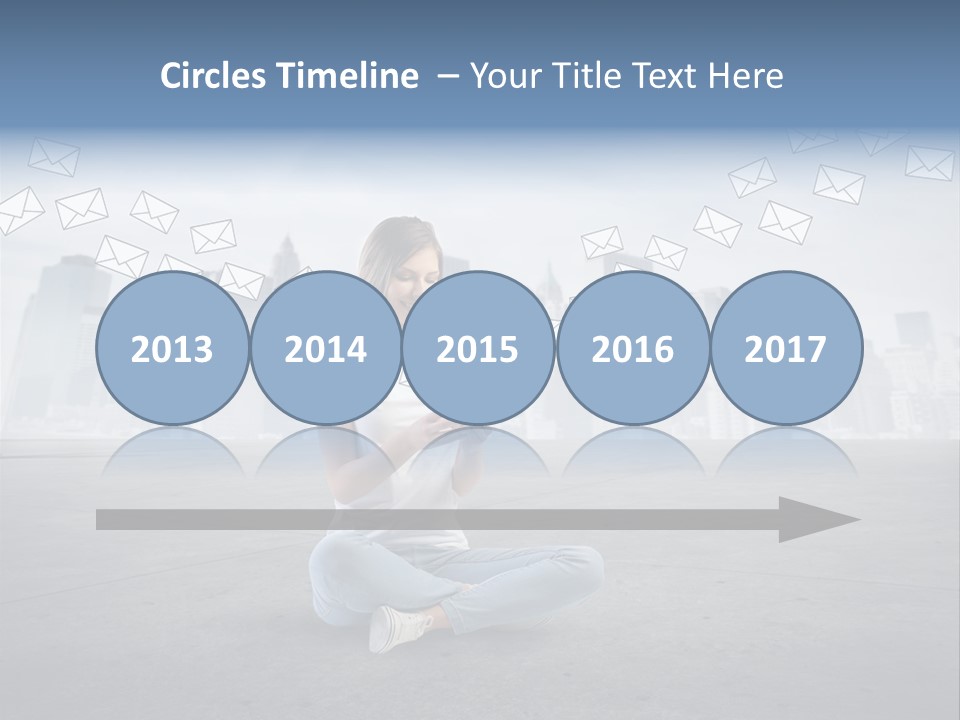 Illustration Touchscreen Mobile PowerPoint Template