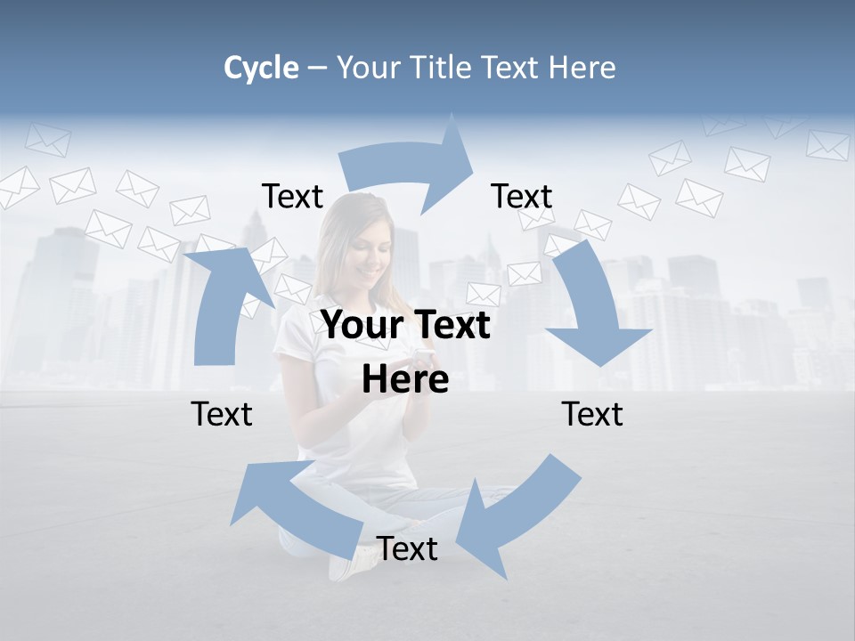Illustration Touchscreen Mobile PowerPoint Template