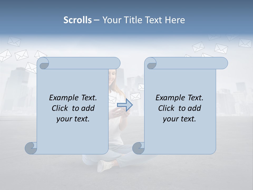 Illustration Touchscreen Mobile PowerPoint Template