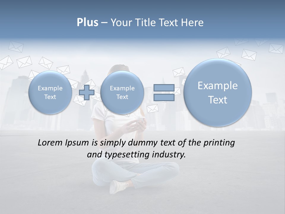 Illustration Touchscreen Mobile PowerPoint Template