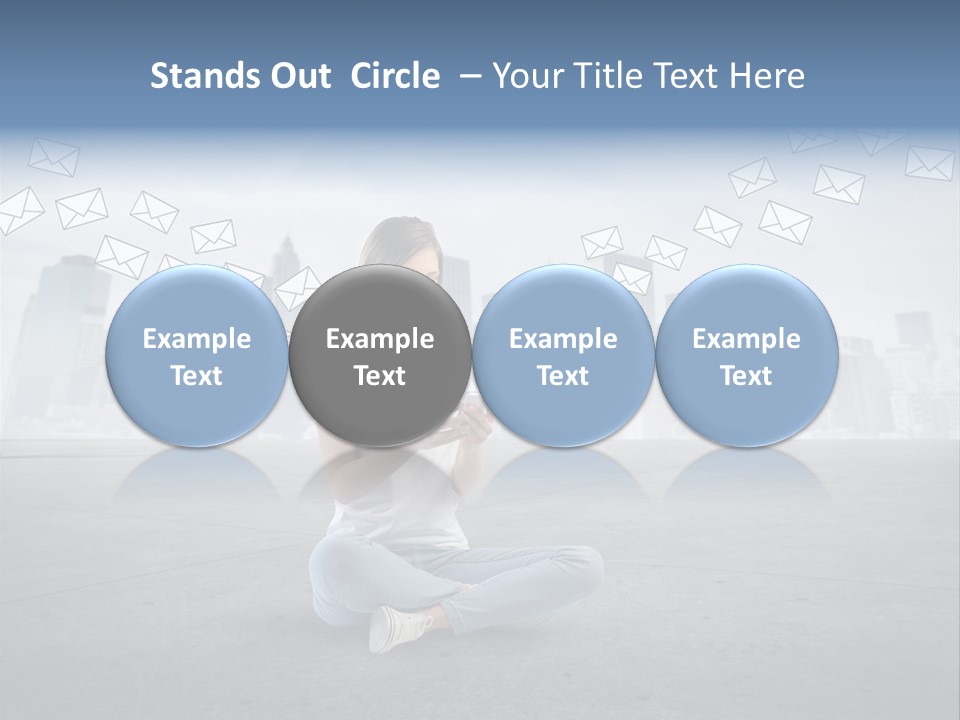 Illustration Touchscreen Mobile PowerPoint Template