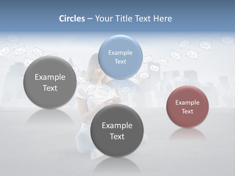 Illustration Touchscreen Mobile PowerPoint Template