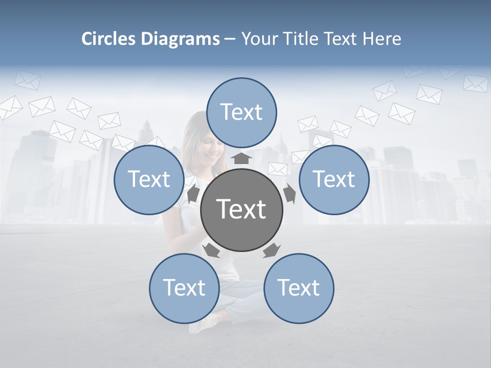 Illustration Touchscreen Mobile PowerPoint Template