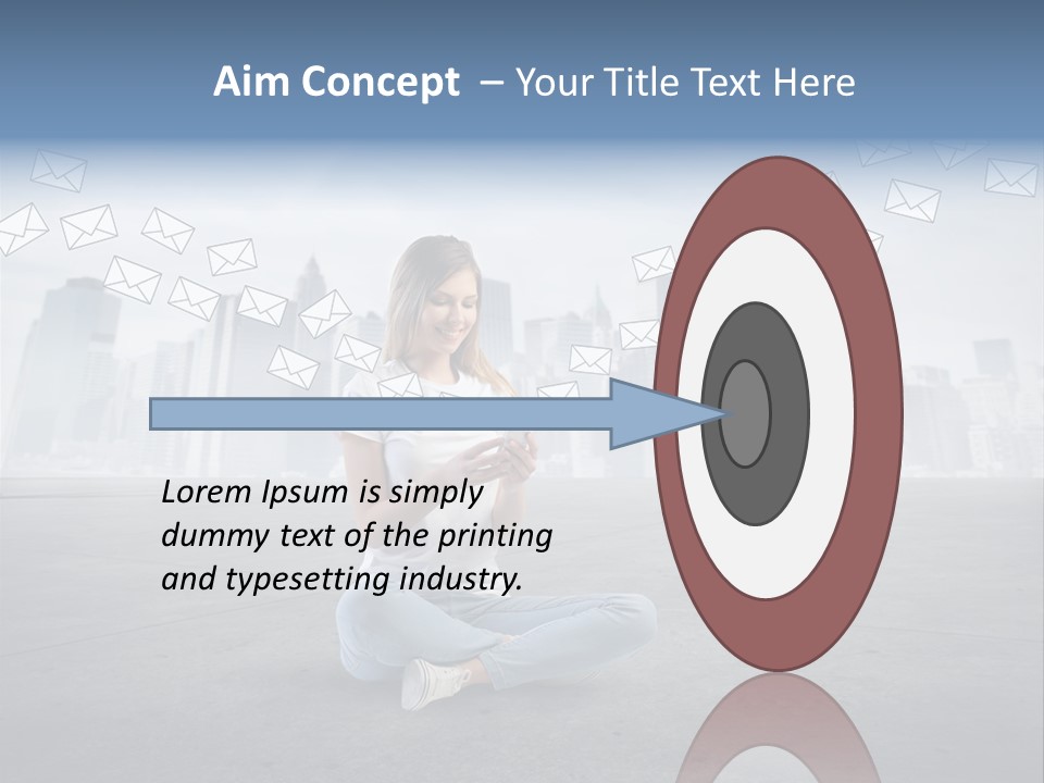 Illustration Touchscreen Mobile PowerPoint Template