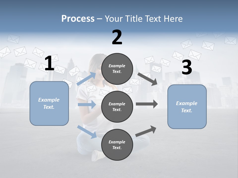 Illustration Touchscreen Mobile PowerPoint Template