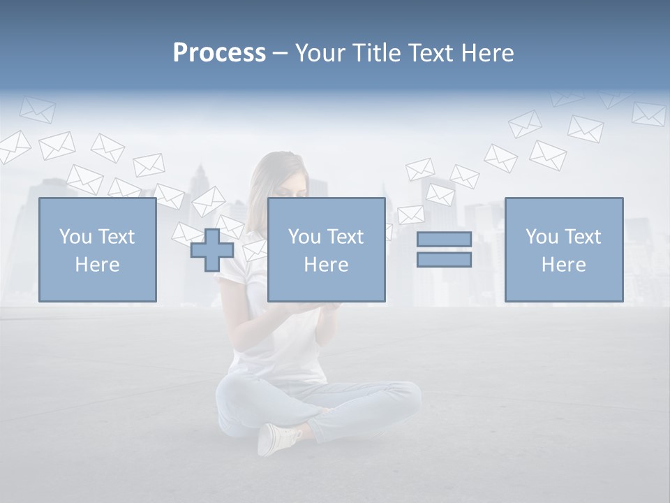 Illustration Touchscreen Mobile PowerPoint Template