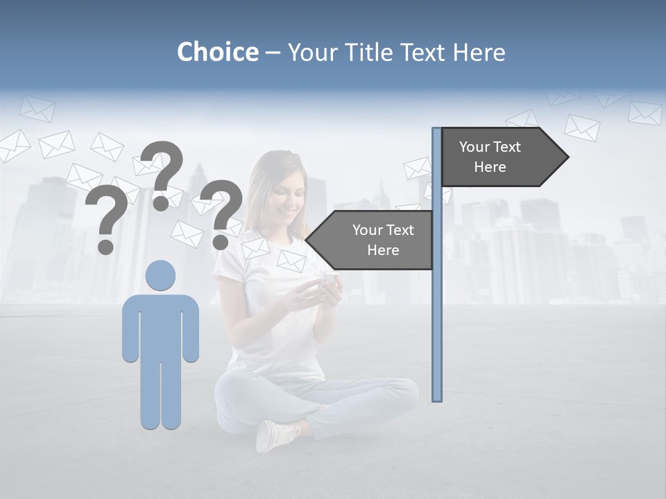 Illustration Touchscreen Mobile PowerPoint Template