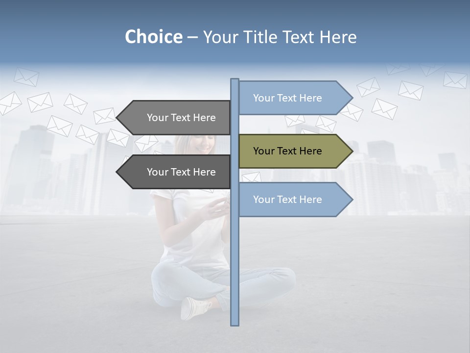Illustration Touchscreen Mobile PowerPoint Template