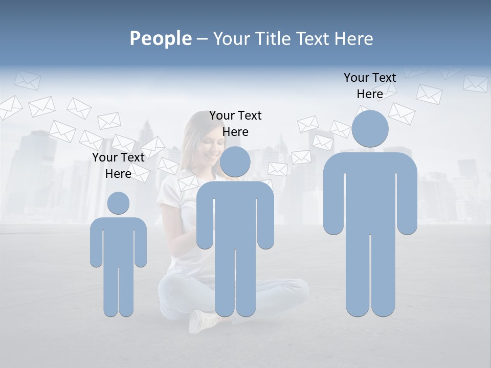 Illustration Touchscreen Mobile PowerPoint Template