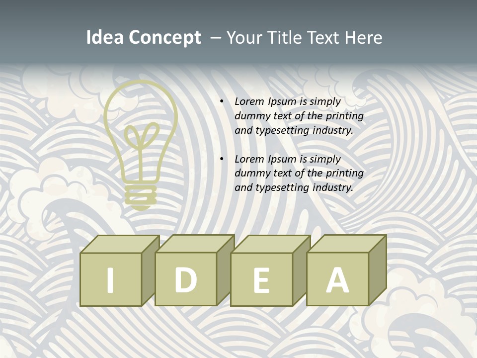 Trendy Illustration Design PowerPoint Template