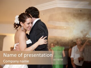 Future Couple Woman PowerPoint Template