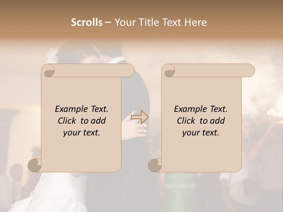 Future Couple Woman PowerPoint Template