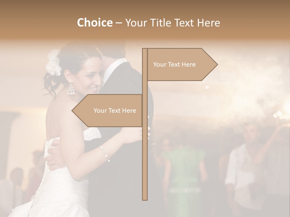 Future Couple Woman PowerPoint Template
