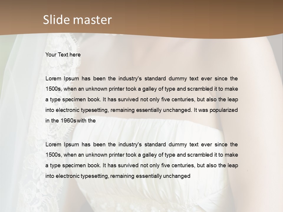 Beauty Groom Joy PowerPoint Template