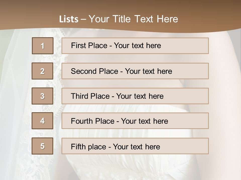 Beauty Groom Joy PowerPoint Template