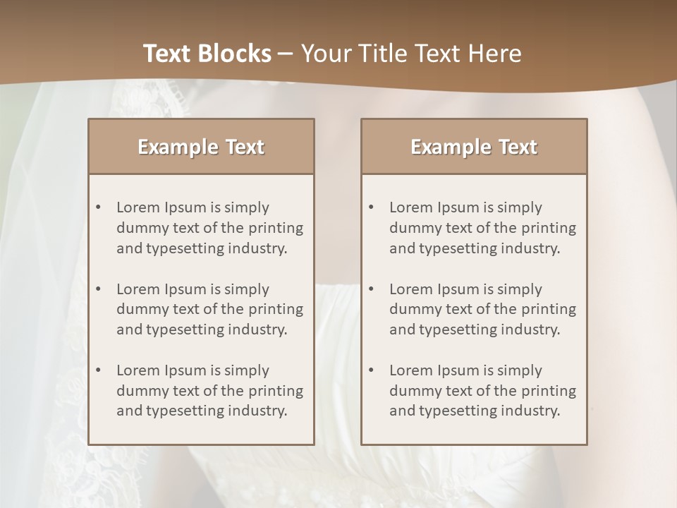 Beauty Groom Joy PowerPoint Template