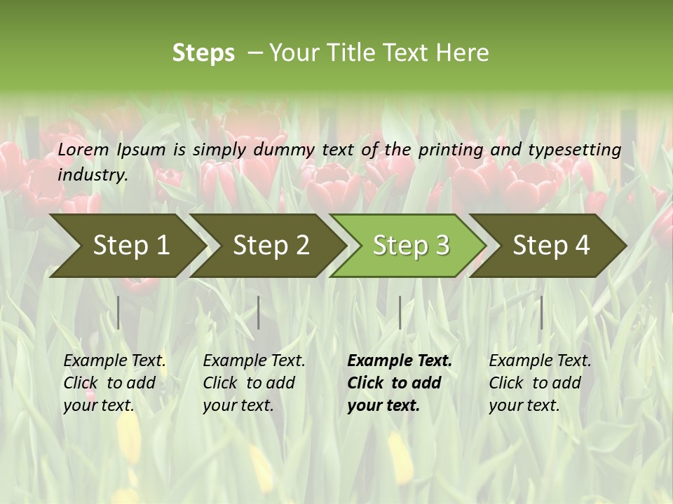 Tulip Beautiful Landscape PowerPoint Template