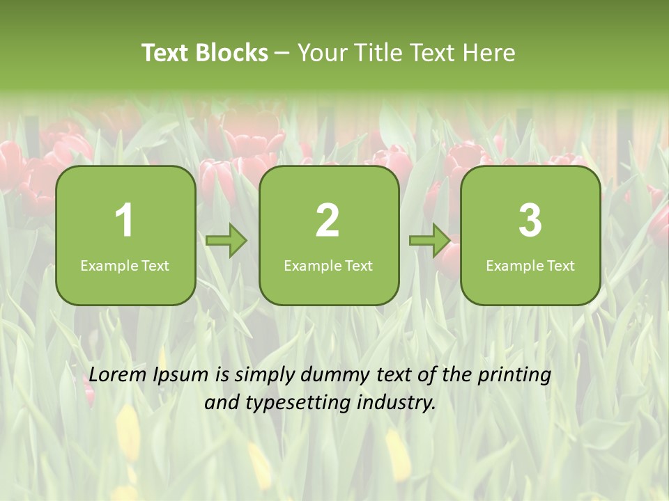 Tulip Beautiful Landscape PowerPoint Template