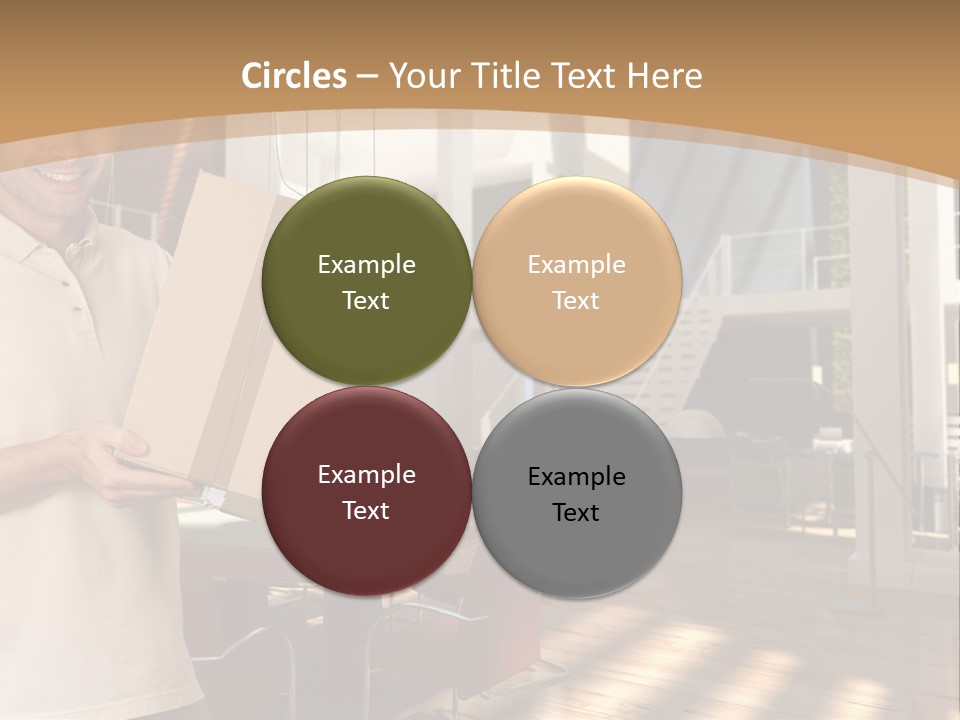 Male Delivery Studio PowerPoint Template