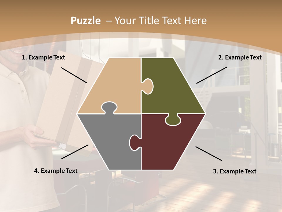 Male Delivery Studio PowerPoint Template