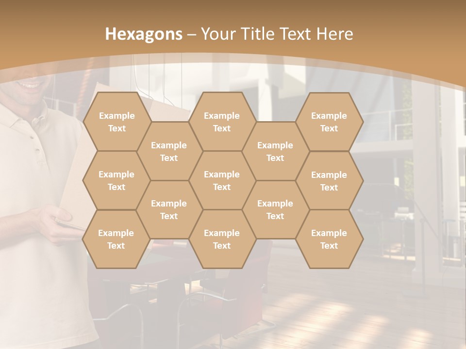 Male Delivery Studio PowerPoint Template