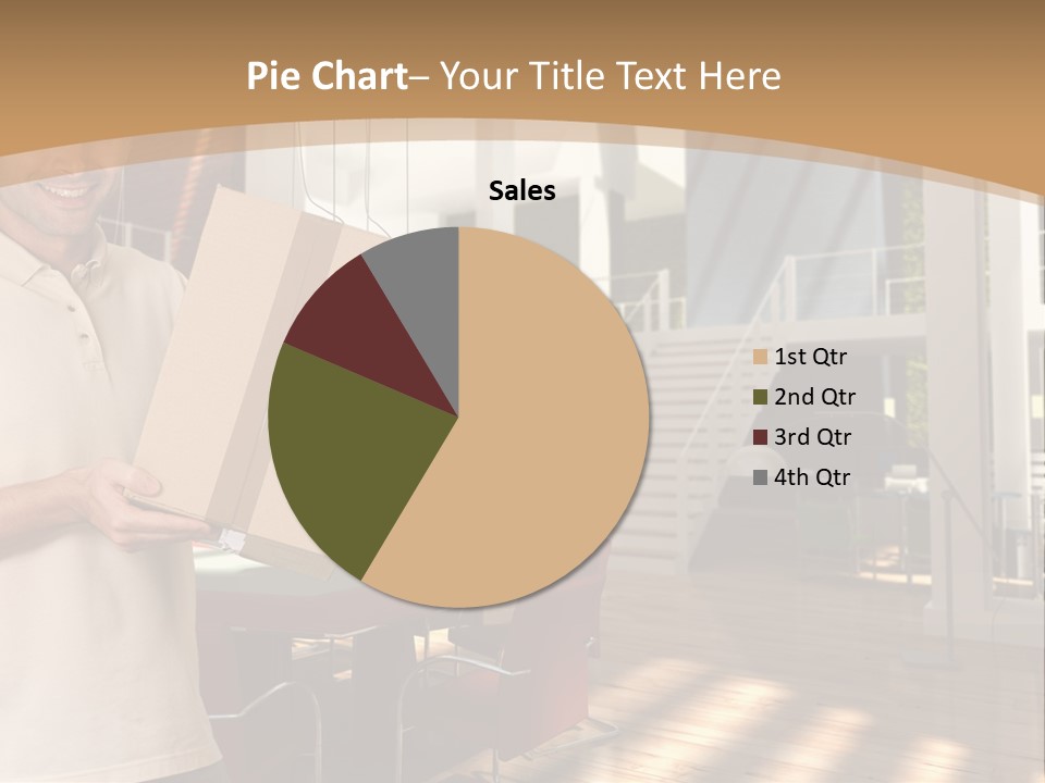 Male Delivery Studio PowerPoint Template