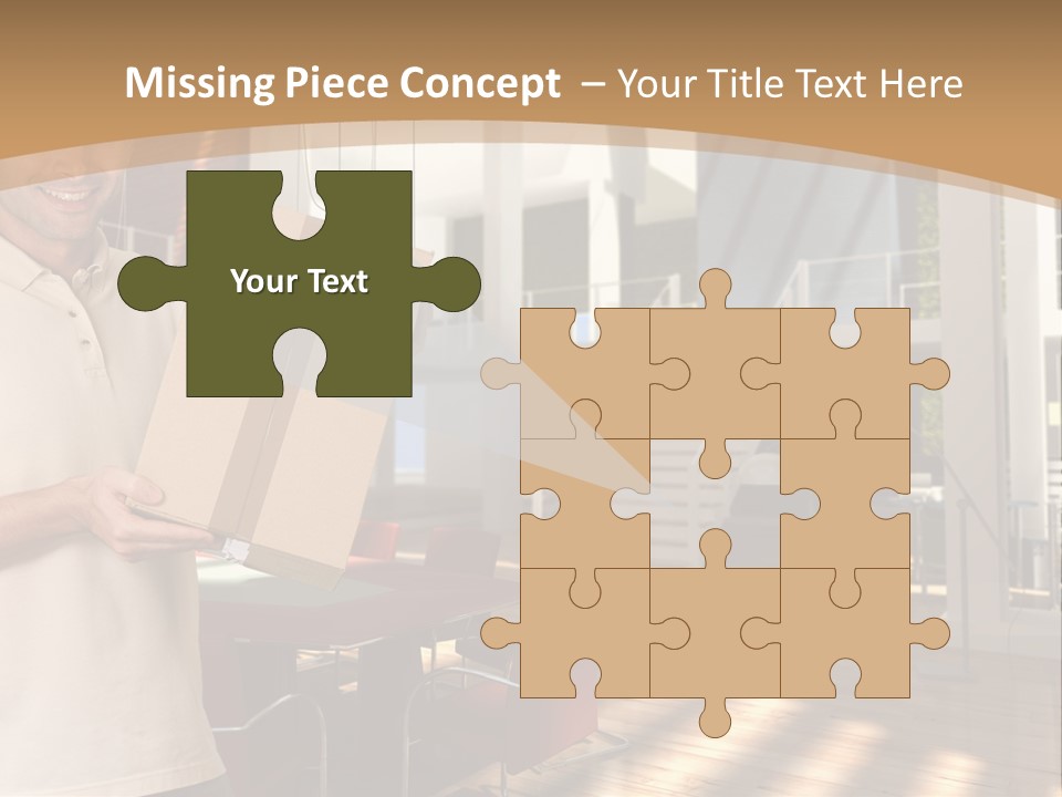 Male Delivery Studio PowerPoint Template