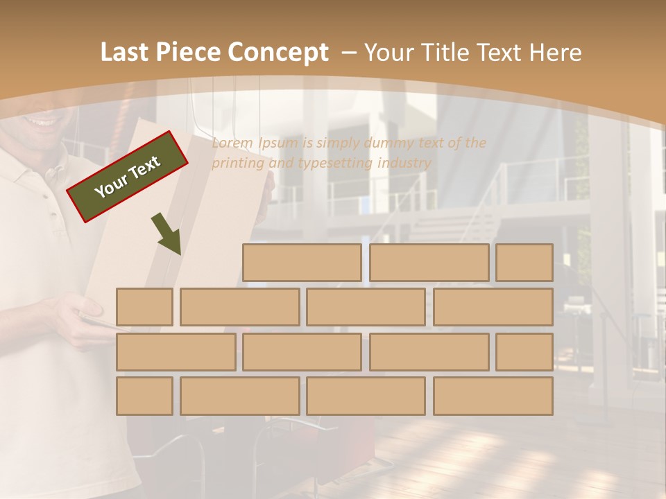 Male Delivery Studio PowerPoint Template