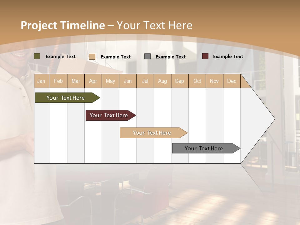 Male Delivery Studio PowerPoint Template