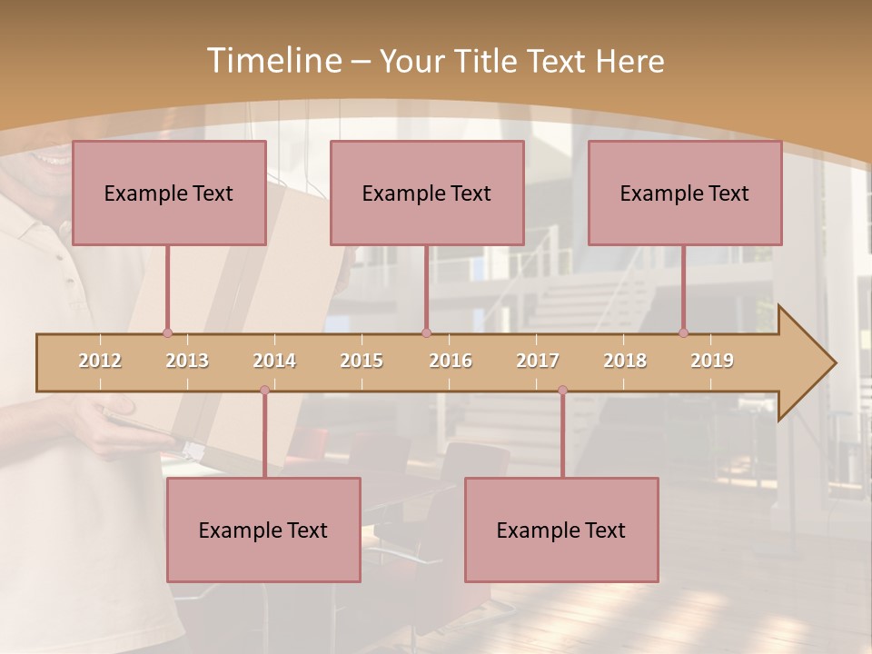 Male Delivery Studio PowerPoint Template