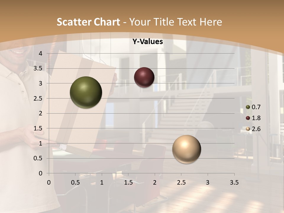 Male Delivery Studio PowerPoint Template