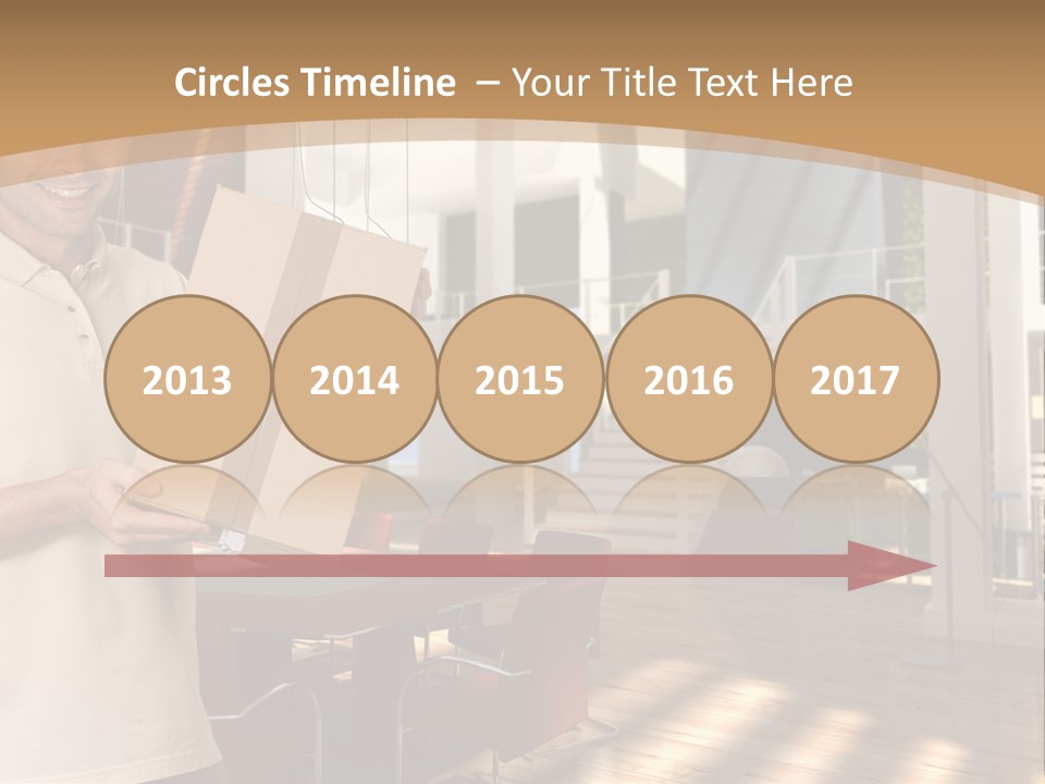 Male Delivery Studio PowerPoint Template