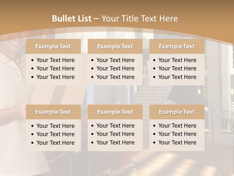 Male Delivery Studio PowerPoint Template