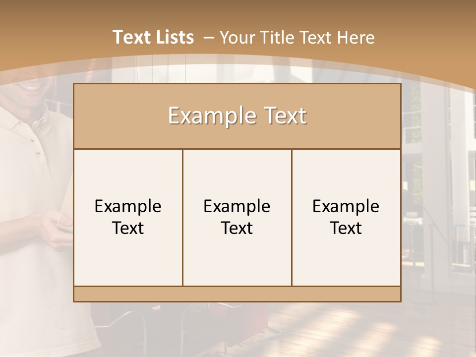 Male Delivery Studio PowerPoint Template