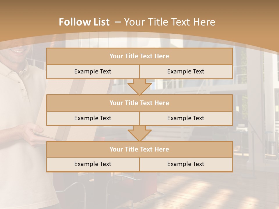 Male Delivery Studio PowerPoint Template