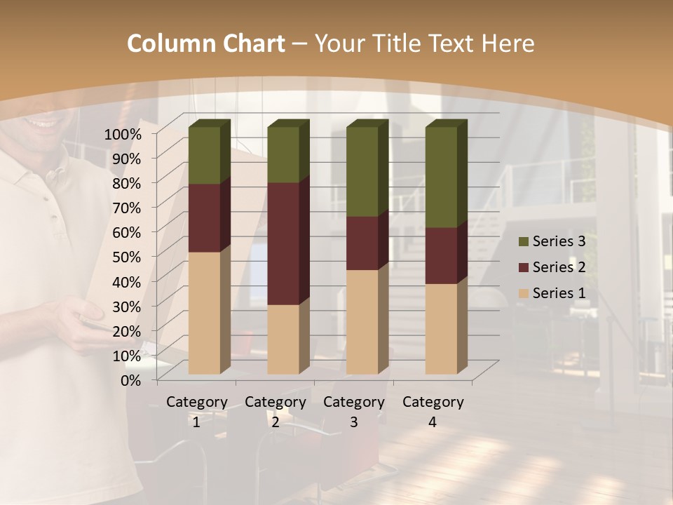 Male Delivery Studio PowerPoint Template