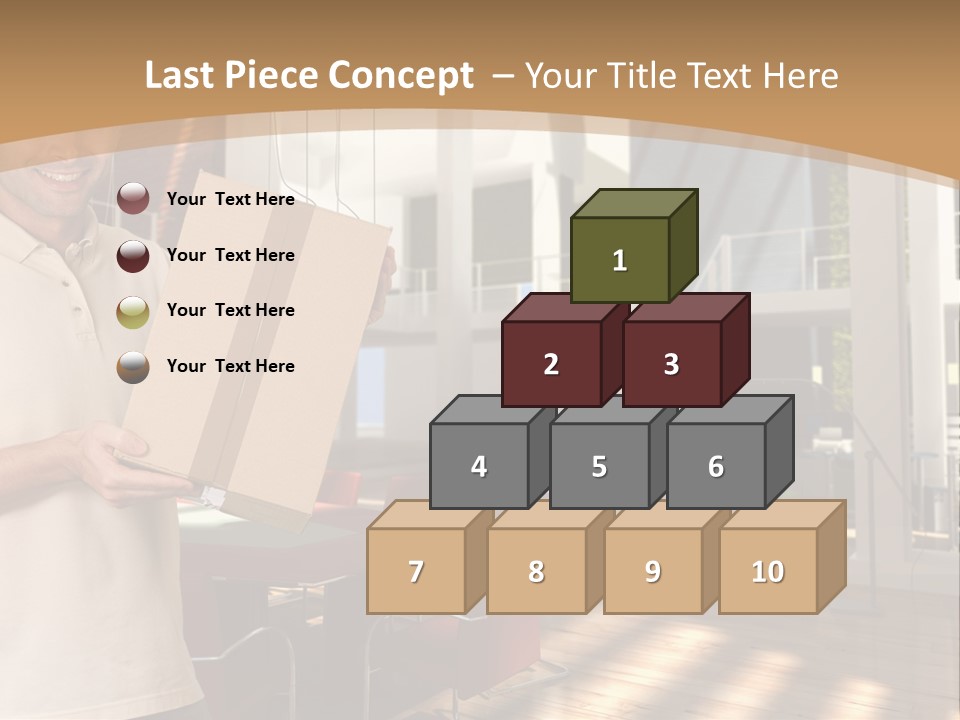 Male Delivery Studio PowerPoint Template