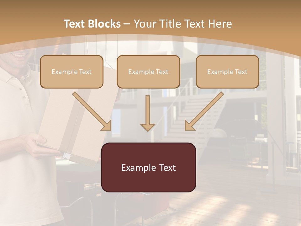 Male Delivery Studio PowerPoint Template