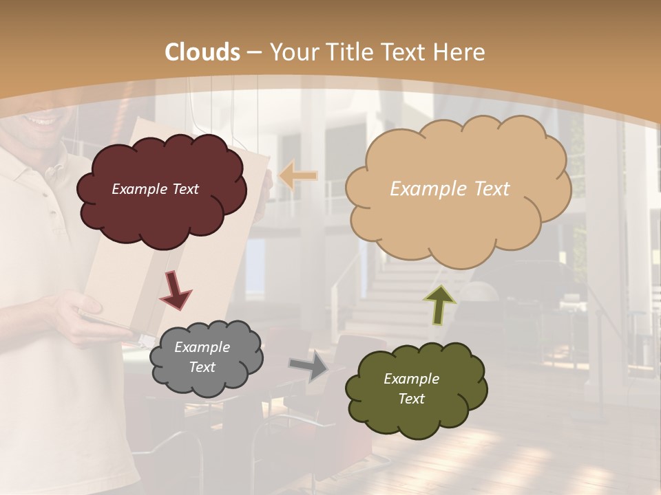Male Delivery Studio PowerPoint Template