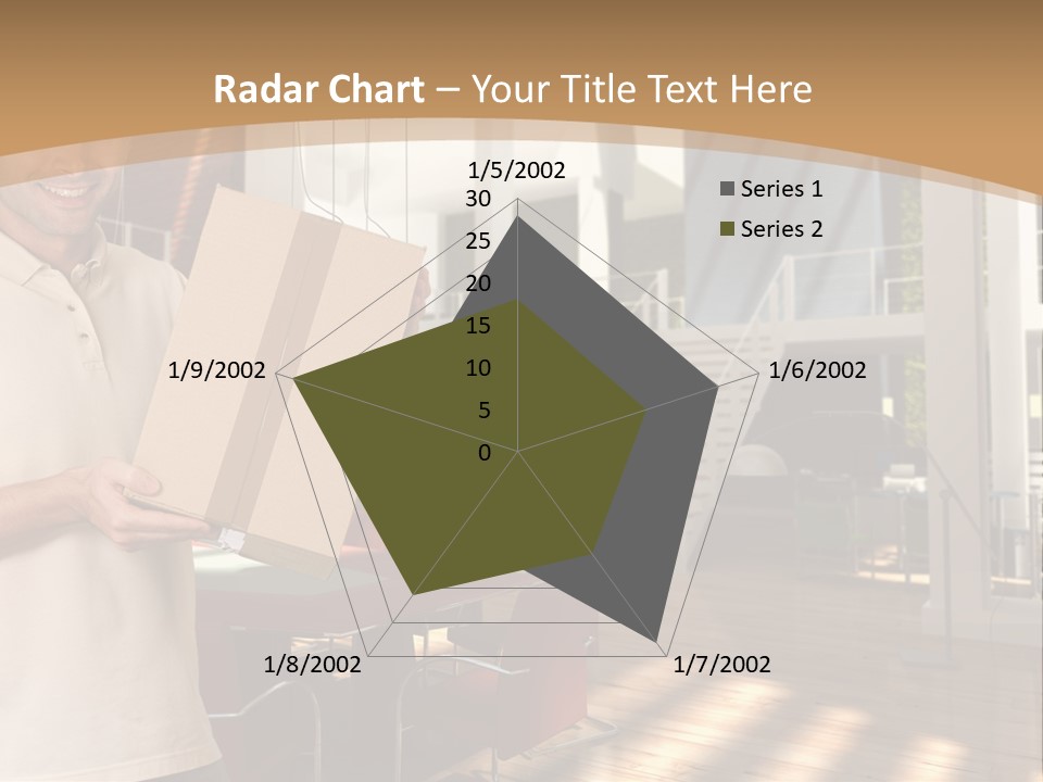 Male Delivery Studio PowerPoint Template