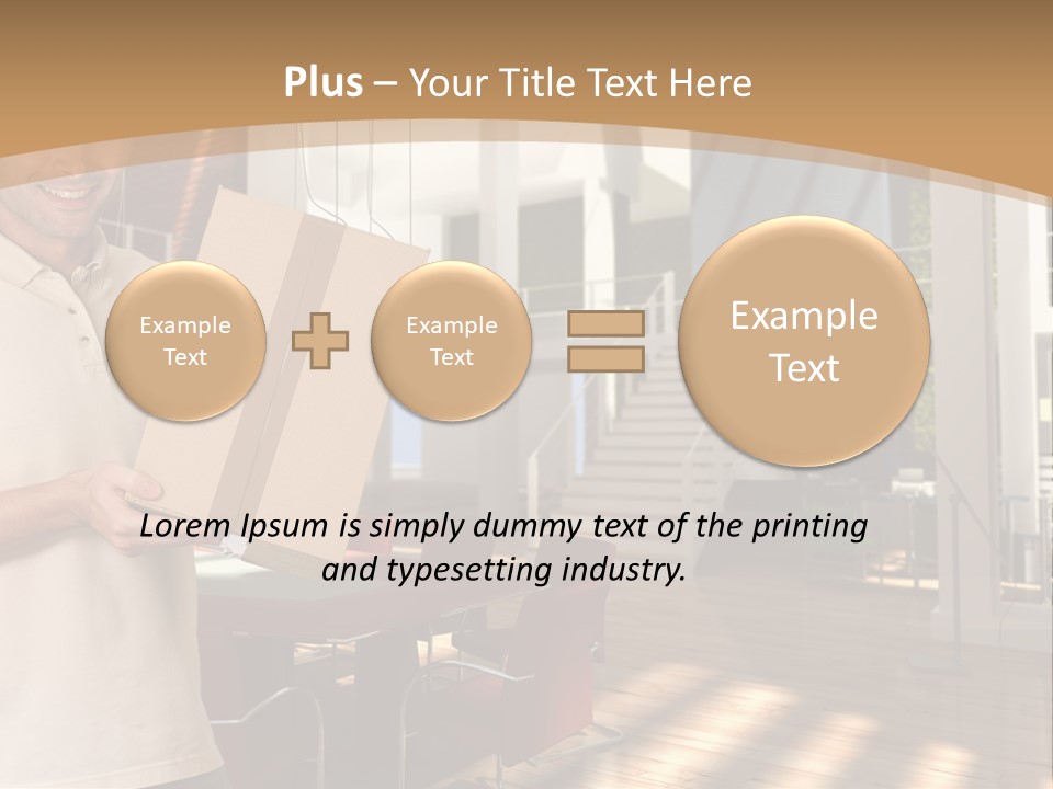 Male Delivery Studio PowerPoint Template