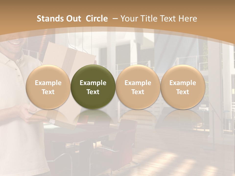 Male Delivery Studio PowerPoint Template