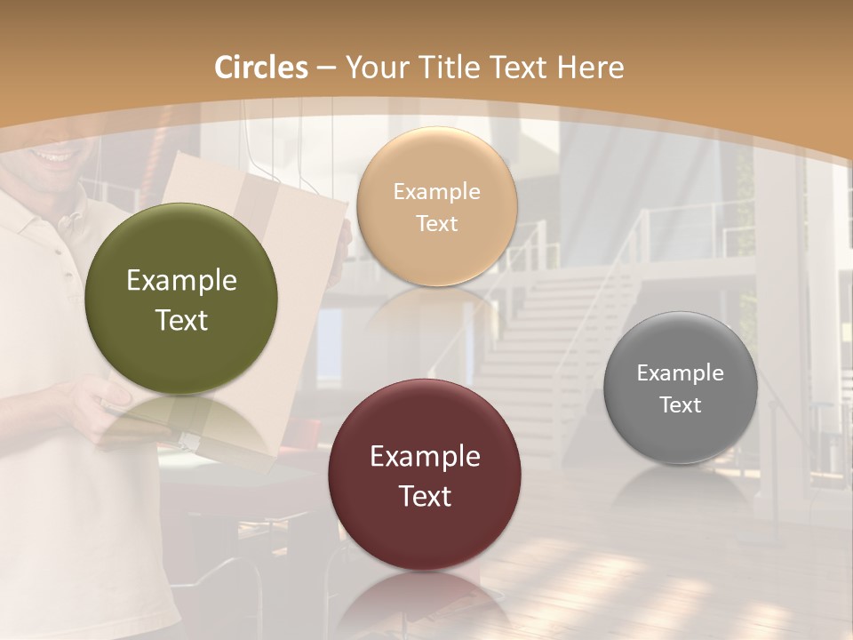 Male Delivery Studio PowerPoint Template
