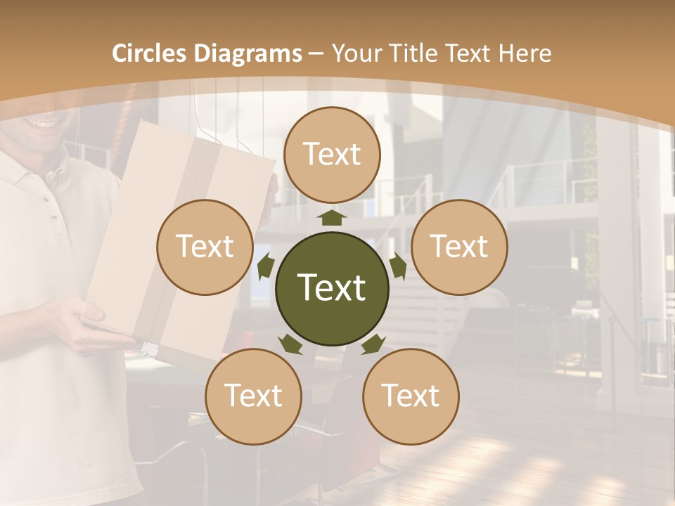 Male Delivery Studio PowerPoint Template