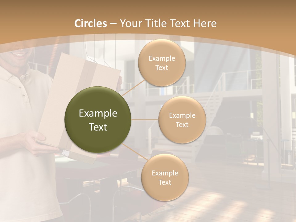 Male Delivery Studio PowerPoint Template