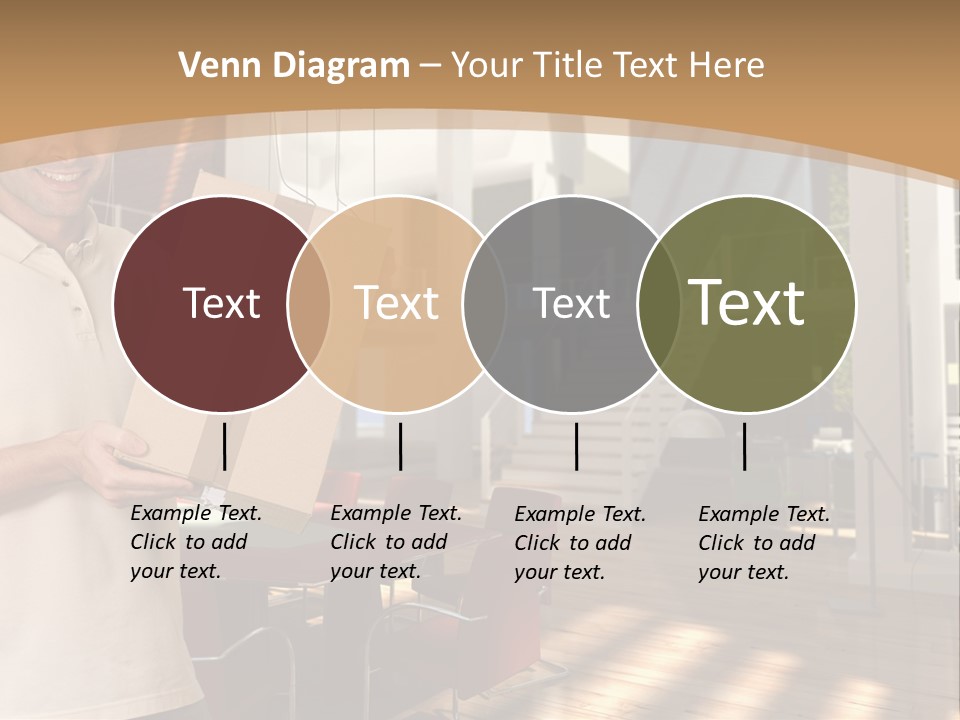 Male Delivery Studio PowerPoint Template