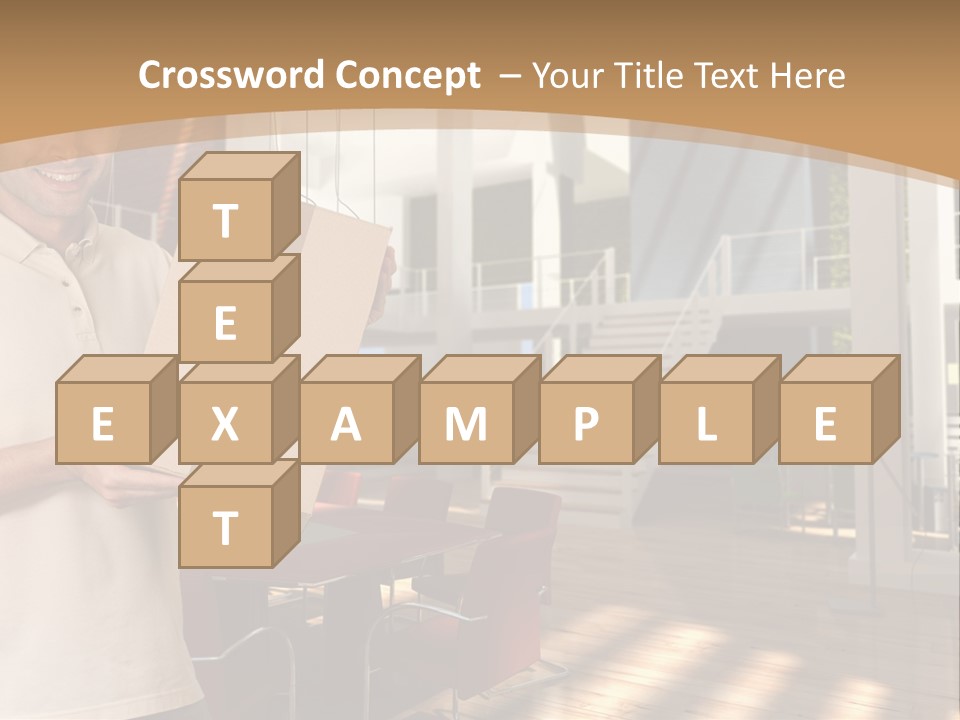 Male Delivery Studio PowerPoint Template