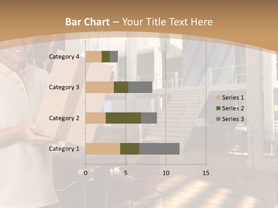 Male Delivery Studio PowerPoint Template