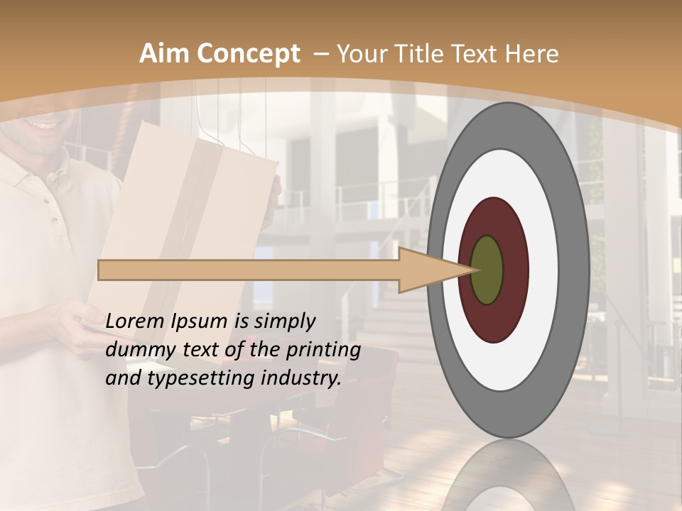 Male Delivery Studio PowerPoint Template